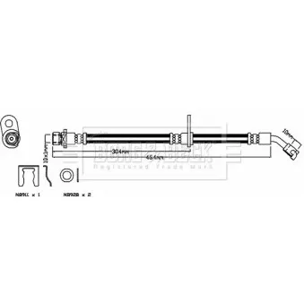 Flexible de frein BORG & BECK BBH8511