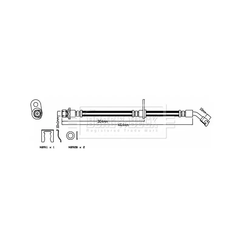 Flexible de frein BORG & BECK BBH8511