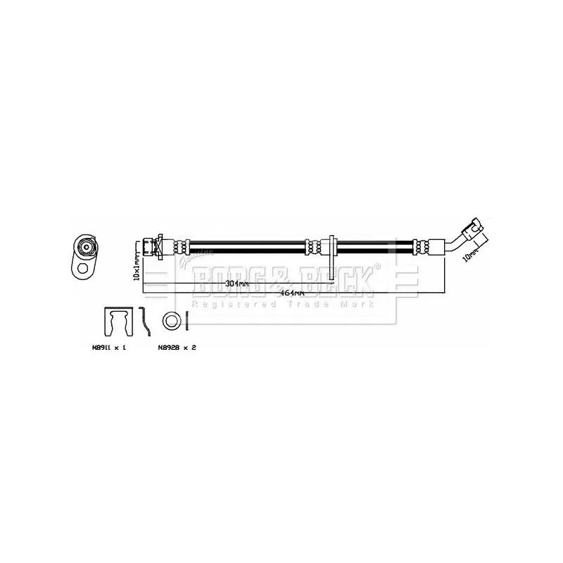 Flexible de frein BORG & BECK BBH8512