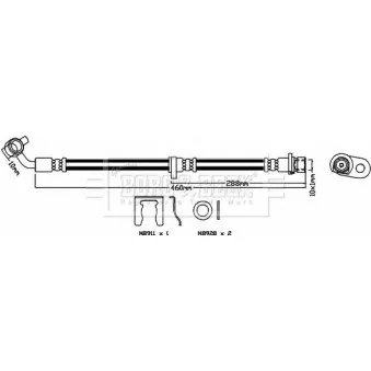 Flexible de frein BORG & BECK BBH8513