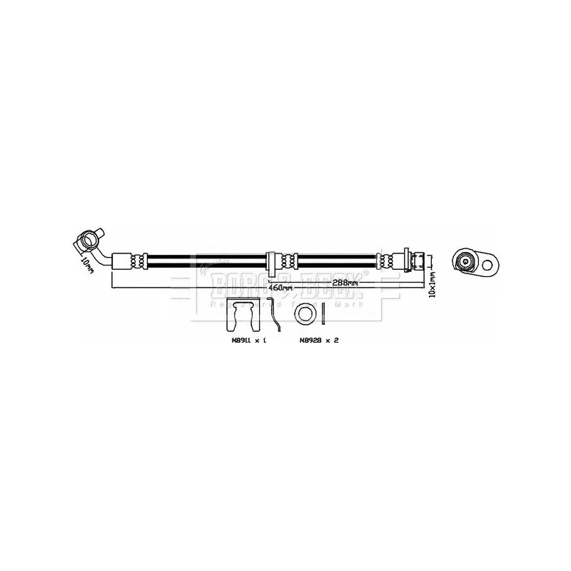 Flexible de frein BORG & BECK BBH8513