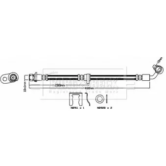 Flexible de frein BORG & BECK BBH8514