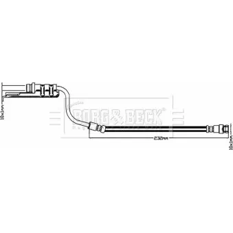 Flexible de frein BORG & BECK BBH8515