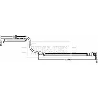 Flexible de frein BORG & BECK BBH8516
