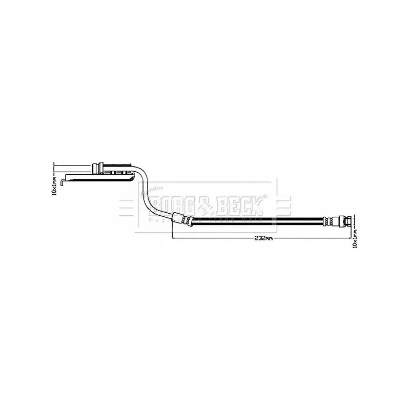 Flexible de frein BORG & BECK BBH8516