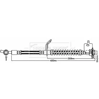 Flexible de frein BORG & BECK BBH8517