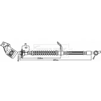 Flexible de frein BORG & BECK BBH8518