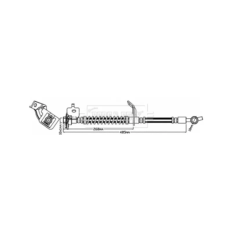 Flexible de frein BORG & BECK BBH8518