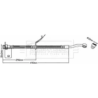 Flexible de frein BORG & BECK BBH8521