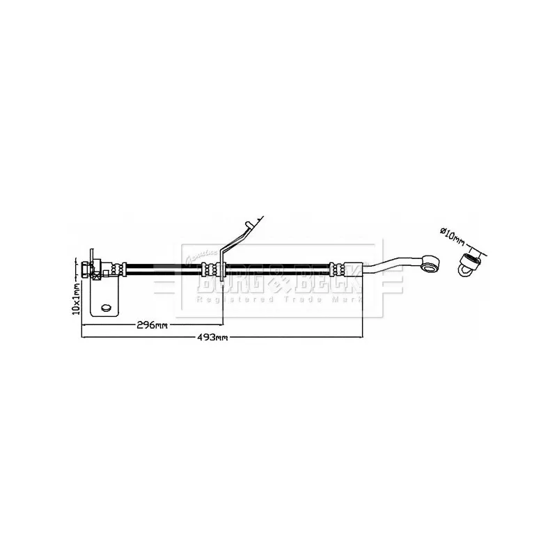 Flexible de frein BORG & BECK BBH8521