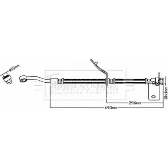 Flexible de frein BORG & BECK BBH8522