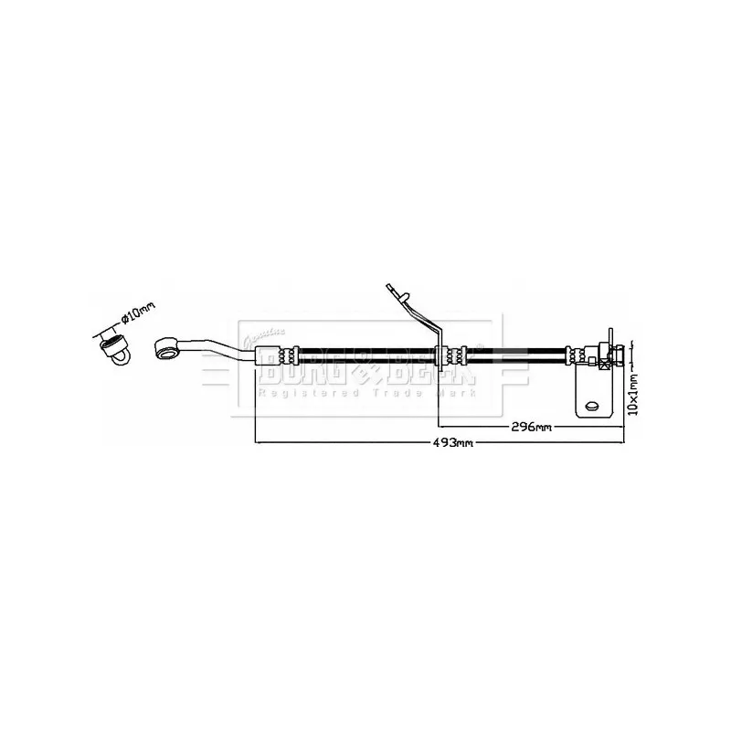 Flexible de frein BORG & BECK BBH8522