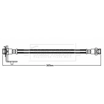 Flexible de frein BORG & BECK BBH8523