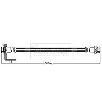 Flexible de frein BORG & BECK BBH8524