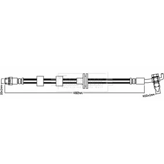 Flexible de frein BORG & BECK BBH8526