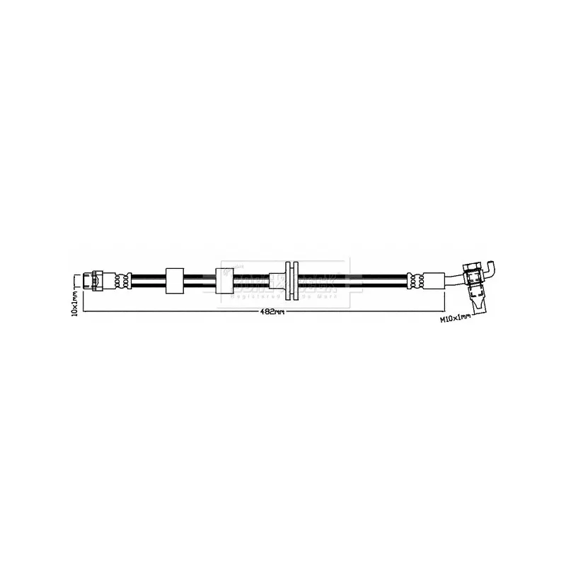 Flexible de frein BORG & BECK BBH8526