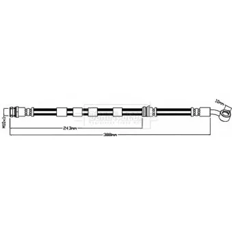 Flexible de frein BORG & BECK BBH8527