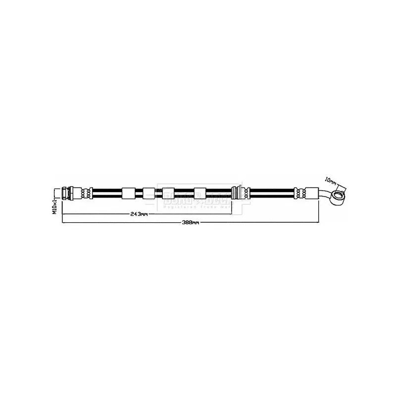 Flexible de frein BORG & BECK BBH8527