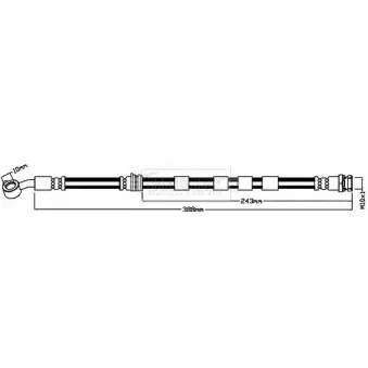 Flexible de frein BORG & BECK BBH8528