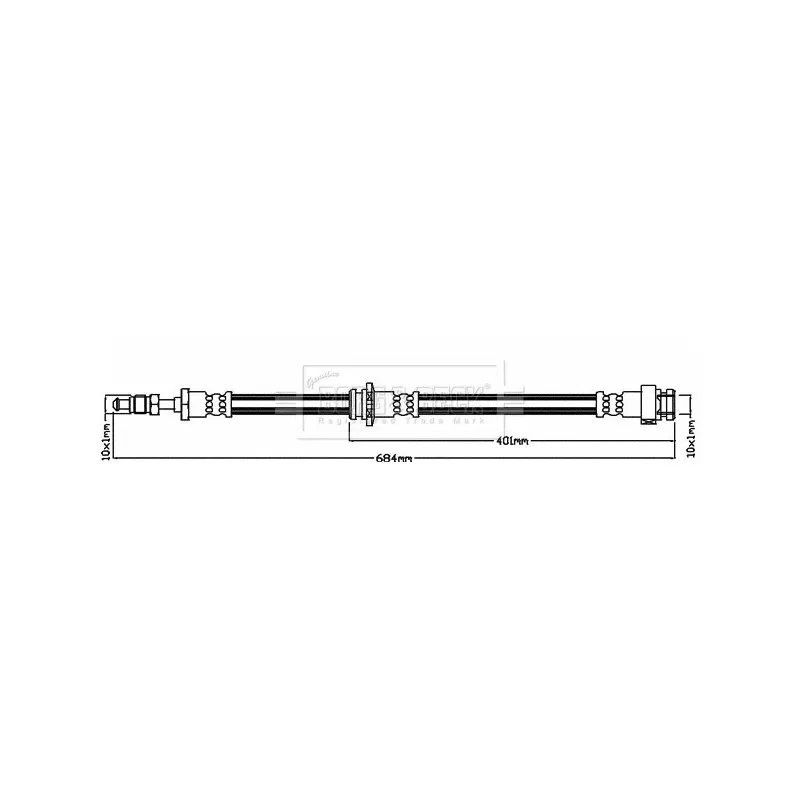 Flexible de frein BORG & BECK BBH8531