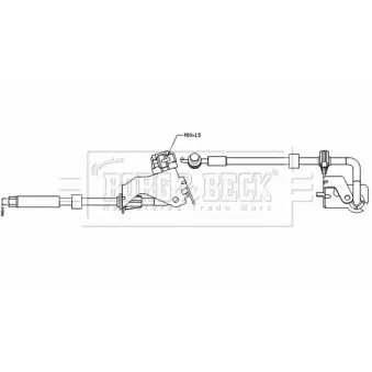 Flexible de frein BORG & BECK BBH8532