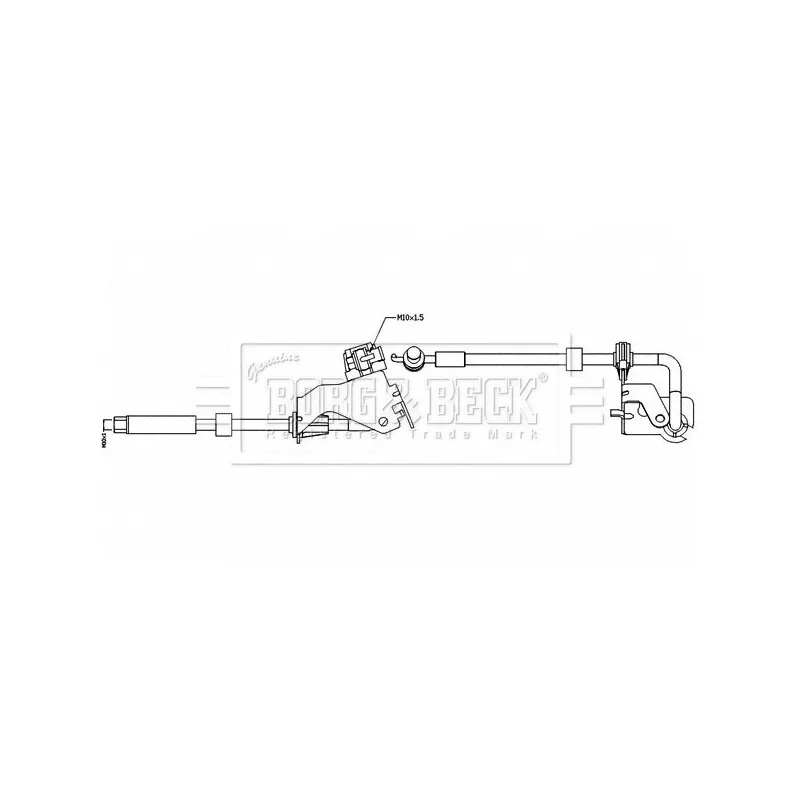 Flexible de frein BORG & BECK BBH8532