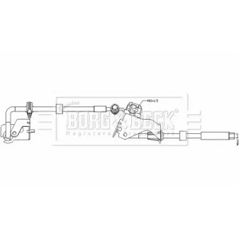 Flexible de frein BORG & BECK BBH8533