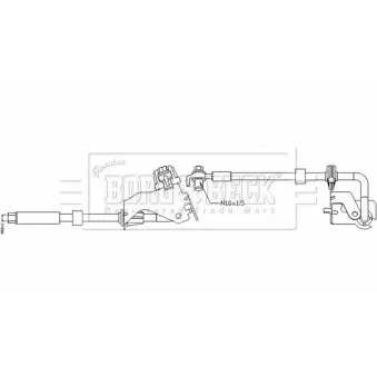 Flexible de frein BORG & BECK BBH8534