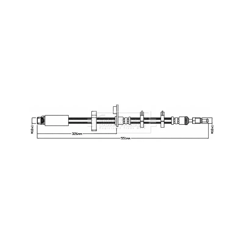 Flexible de frein BORG & BECK BBH8536