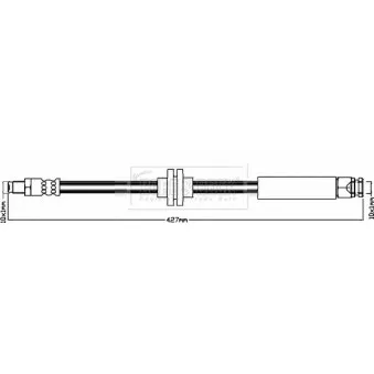 Flexible de frein BORG & BECK BBH8537
