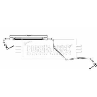 Flexible de frein BORG & BECK BBH8539