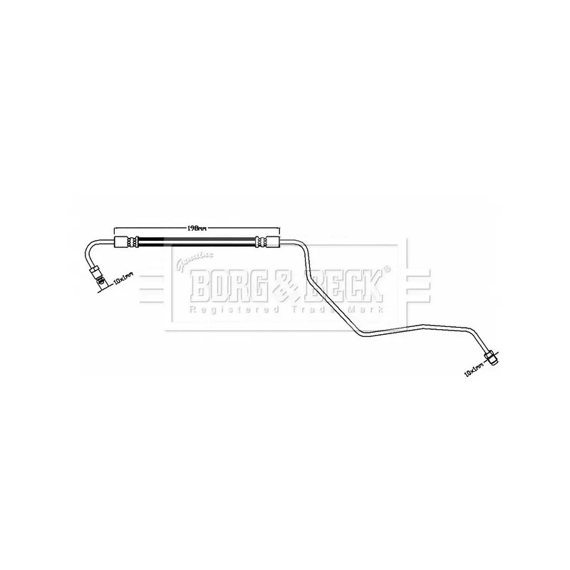Flexible de frein BORG & BECK BBH8539