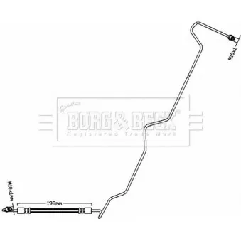 Flexible de frein BORG & BECK BBH8540