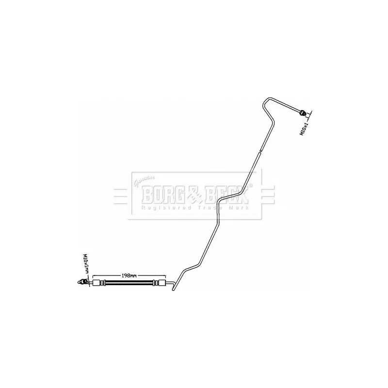 Flexible de frein BORG & BECK BBH8540