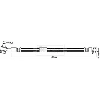 Flexible de frein BORG & BECK BBH8542