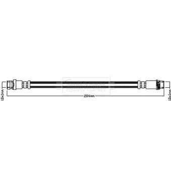 Flexible de frein BORG & BECK BBH8543