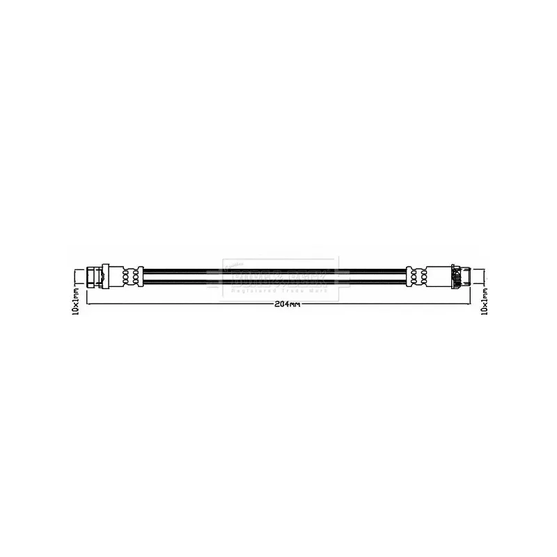 Flexible de frein BORG & BECK BBH8543