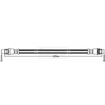 Flexible de frein BORG & BECK BBH8544