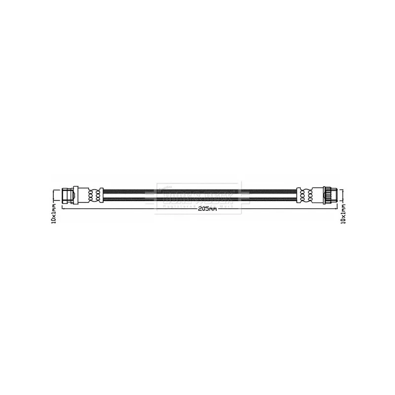 Flexible de frein BORG & BECK BBH8544