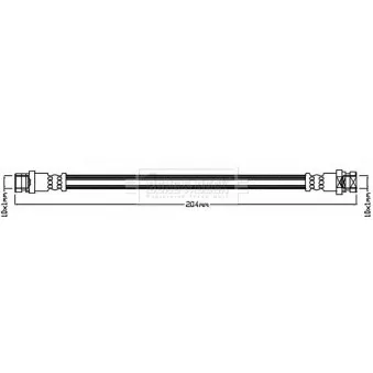 Flexible de frein BORG & BECK BBH8545