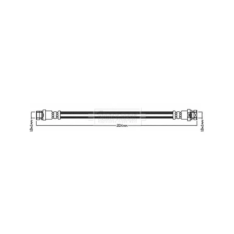 Flexible de frein BORG & BECK BBH8545