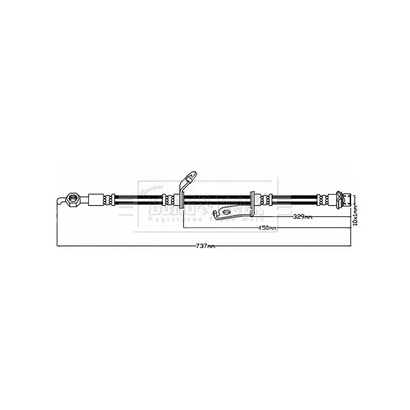 Flexible de frein BORG & BECK BBH8548