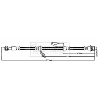 Flexible de frein BORG & BECK BBH8549
