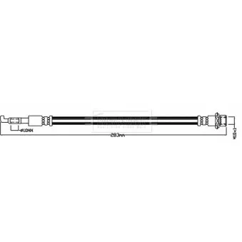 Flexible de frein BORG & BECK BBH8550