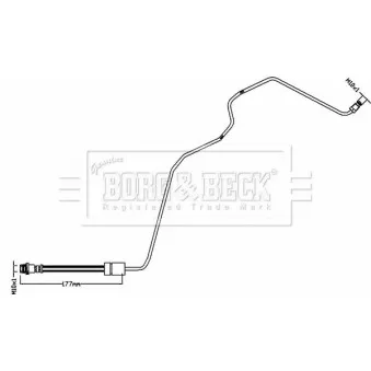 Flexible de frein BORG & BECK BBH8551