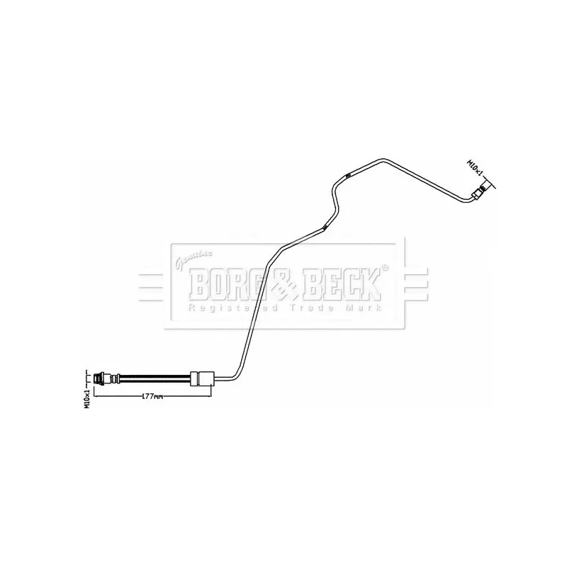 Flexible de frein BORG & BECK BBH8551
