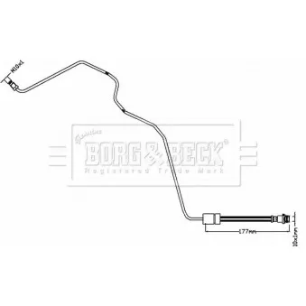 Flexible de frein BORG & BECK BBH8552