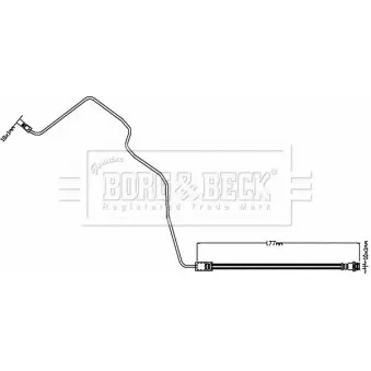 Flexible de frein BORG & BECK BBH8553