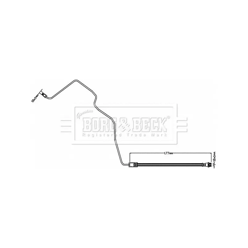Flexible de frein BORG & BECK BBH8553