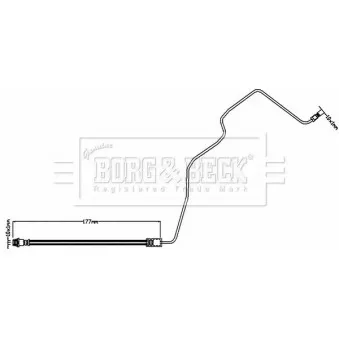 Flexible de frein BORG & BECK BBH8554